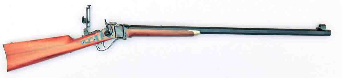 The C. Sharps Arms Model ’74 Hartford in .44-70 with a heavy 32” barrel.